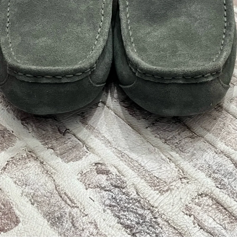 UGG Slippers Koolaburra Tipton Grey Faux Fur Slip On 1105893 Moccasins‎ Men’s 9